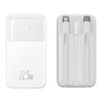 Baseus Comet Series 10.000 mAh 22.5W Hizli Sarj Dijital Gostergeli Beyaz Powerbank