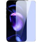 Baseus Crystal İphone 15 Pro Max Full Koruma Anti Mavi Işık Tempered Cam Ekran Koruyucu 2 Adet Set-(5775)