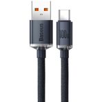 Baseus Crystal Shine 100w Usb To Type-c Hızlı Şarj Kablo 1.2 Mt - Siyah (iPhone ile uyumlu değildir)