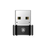 Baseus Erkek Usb - Dişi Type-c Çevirici Dönüştürücü Adaptör Siyah