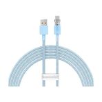 Baseus Explorer Serisi Hızlı Şarj Kablosu Akıllı Sıcaklık Kontrolü USB to Type-C 100W, 2m, Mavi