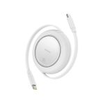 Baseus Free2 Pull Mini Kablolu Usb-C 100W Şarj Kablosu Beyaz