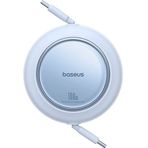 Baseus Free2 Pull Mini Kablolu Usb-C 100W Şarj Kablosu Mavi