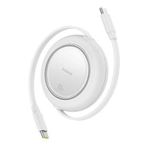 Baseus Free2pull Mini Kablo Usb-C'den Usb-C'ye 100W 1.5M. - Beyaz