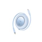 Baseus Free2Pull USB-C 100W Makaralı Hızlı Şarj ve Data Kablosu, 2 Metre, Mavi