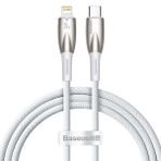 Baseus Glimmer 20W Type-C TO 1 m Beyaz Lightning Şarj Kablosu