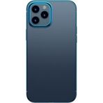 Baseus Glitter iPhone 12 Pro Max Şeffaf Lüx Soft TPU Mavi Kılıf