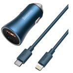 Baseus Golden Connector Pro U+C 40 W Mavi Araç Şarjı