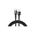Baseus Halo CATGH-B09 1 m USB to Type-C Şarj Kablosu 3A Işıklı Siyah