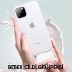 Baseus Jelly Liquid Silica Gel İphone 11 Pro Max 6.5 Kılıf Şeffaf Sıvı Silikon Kılıf-1852