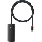 Baseus Lite 4 in 1 Multifonksiyonal Usb-A Siyah Çoklayıcı Hub