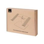 Baseus MacBook Metal Ayarlanabilir Dizüstü Bilgisayar Standı, Maks. 10 kg Ağırlık ve 208 mm Yükseklik, Gümüş (LUJS000012) - 1 GB