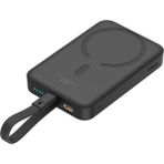 Baseus Magnetic Mini Magsafe 10.000 mAh 20W Lightning Kablolu Siyah Powerbank
