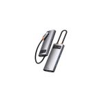 Baseus Metal Gleam Series 6 İn 1 Multifonksiyonel Type-C Hub Adaptör Docking Station Wkwg080013