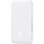 Baseus Mgsafe Mini 20W 5.000 mAh Kablosuz Şarjlı Beyaz Powerbank