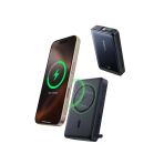 Baseus Nomos 3'Ü 1 Arada 10000Mah Power Bank - Qi2 15W Kablosuz 45W Dahili Hızlı Şarj Kablolu, Siyah