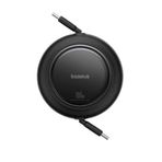 Baseus P10364500113-00 Free2 Pull Mini Kablolu Usb-C 100W Şarj Kablosu Siyah