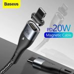 Baseus Pd 20W Apple iPhone Uyumlu 13,12,11,Xs Usb-C Manyetik Şarj Kablosu 2M (459551780) siyah