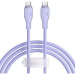 Baseus Pudding Hızlı Şarj Özellikli Usb Type-C 100W 1.2M Mor Kablo