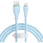 Baseus Pudding Serisi Usb To iPhone uyumlu Lightning USB iPhone Uyumlu 2.4 Amper Hızlı Şarj ve Data Aktarım Kablosu iPhone 14 , 13 ,12 11 ,x , 7 , 8 , 6 uyumlu MAVİ - Mavi - Usb to Lightning