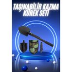 Baseus Pusulalı Katlanabilir Kazma Kürek Kamp Seti Kamp Küreği Portatif Çantalı - ETERNA5085-6255