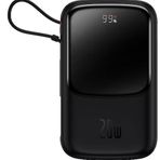 Baseus Qpow Pro Digital Display Fast Charge 10000 mAh Siyah Powerbank