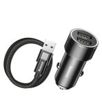 Baseus Small Screw Araç Şarj Cihazı ve Type C Kablo