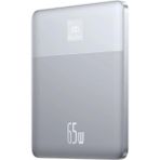 Baseus Süper İnce 65W 12.000 mAh Dijital Göstergeli Gümüş Powerbank