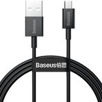 Baseus Superior Hızlı Şarj Özellikli Micro USB Kablosu 1m Siyah