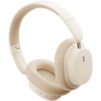 Baseus Ultra Hafif Cift Cihaz Uyumlu Anc Bluetooth Vers.5.3 Kafaüstü Bluetooth Kulaklık 3D Surround - Krem