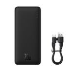 Baseus Ultra İnce 20W 10000mAh Süper Hızlı Taşınabilir Powerbank, Type C Kablolu Çip Korumalı Hafif Powerbank