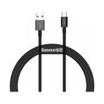 Baseus USB To Type-C Pd 66W 1m Ultra Hızlı Type-C Şarj Kablosu Huawei Samsung Xiaomi Şarj Kablosu - Siyah