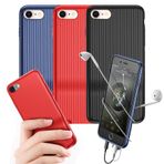 Baseus WIAPIPH8P-VI09 Apple iPhone 7 Plus-8 Şarj Ve Kulaklık Girişli Audio Case Kırmızı Kılıf
