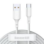 Baseus Wisdom Usb Type-c 40w Şarj Usb Şarj Kablosu 2adet Set 1.5metre-beyaz
