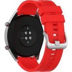 Basias Huawei Watch Gt 2e / Gt Runner / Gt2 / Gt 2 Pro / Gt 3 Pro (46MM) Silikon Kordon Kayış - Kırmızı
