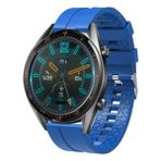 Basias Huawei Watch Gt 2e / Gt Runner / Gt2 / Gt 2 Pro / Gt 3 Pro (46MM) Silikon Kordon Kayış - Koyu Mavi