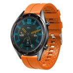 Basias Huawei Watch Gt 2e / Gt Runner / Gt2 / Gt 2 Pro / Gt 3 Pro (46MM) Silikon Kordon Kayış - Turuncu