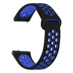 Basias Huawei Watch Gt 3 Se / Gt 2e Uyumlu Kordon Delikli Spor Silikon - Siyah - Mavi