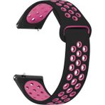 Basias Huawei Watch Gt 3 Se / Gt 2e Uyumlu Kordon Delikli Spor Silikon - Siyah - Pembe