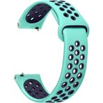 Basias Huawei Watch Gt 3 Se / Gt 2e Uyumlu Kordon Delikli Spor Silikon - Turkuaz - Lacivert