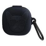 Basias Samsung Galaxy Buds 2 - Buds Pro - Buds Live - Buds 2 Pro Uyumlu Figürlü Silikon Kılıf - Siyah
