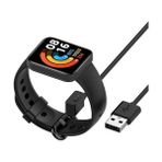 Basias Xiaomi Redmi Watch 2 Lite Uyumlu Manyetik USB Şarj Kablosu - Siyah