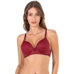 Basic B Cup Çıkartılabilir Askı Destekli Sütyen | Bordo - 85