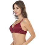 Basic B Cup Çıkartılabilir Askı Destekli Sütyen | Bordo - 90