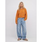 Basic Crop Turuncu Sweatshırt