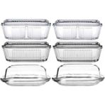 Basic Frigo 6lı Cam Kahvaltılık Tereyağlık Seti - standart