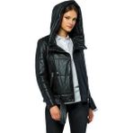 Basic & More Basics & More Kadın Kapüşonlu Şişme Deri Ceket - Elle - Siyah - XL