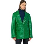 Basic & More Basics & More Kadın Oversize Blazer Ceket - Ob - Yeşil - S - M