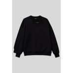 Basic Oversıze O Yaka 2li Paket Siyah Kadın Sweatshirt - 97053