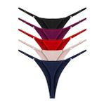Basic Pamuklu Beli Ayarlanır Kadın Tanga Külot 5'li Paket